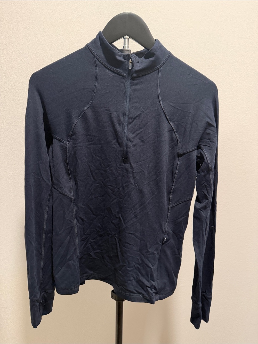 CRZ YOGA Navy Lightweight Half-Zip Shirt Jacket